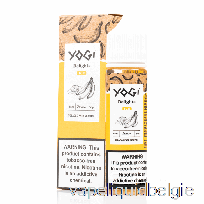 Vape België Bananenijs - Yogi Lekkernijen - 60ml 0mg